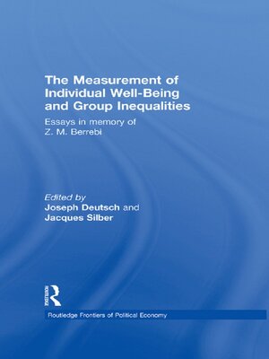 cover image of The Measurement of Individual Well-Being and Group Inequalities